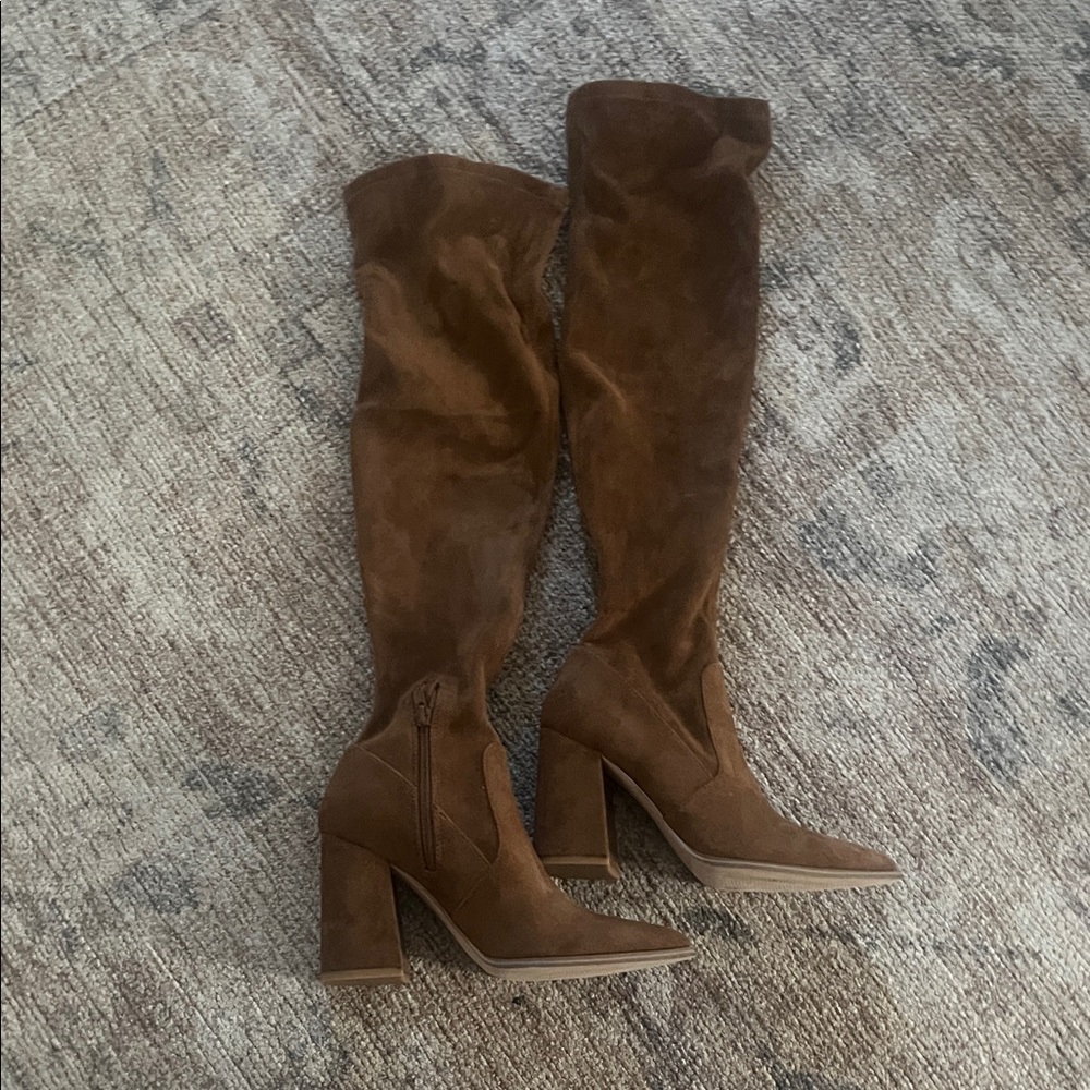 Steve Madden Tan Over-the-Knee Boots